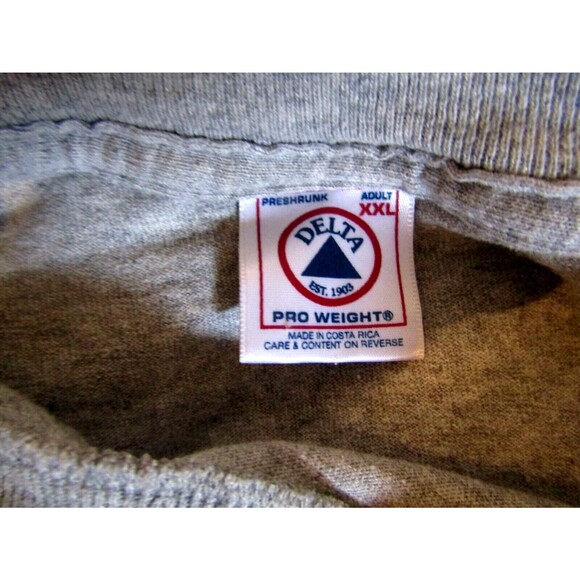 Taz Pit Crew T Shirt Vtg Long Sleeve Tasmanian Devil Racing Front Back Graphics - Picture 5 of 6